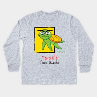 Tortuga boba Kids Long Sleeve T-Shirt